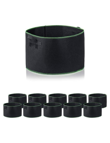 Paquete de 10 bolsas de cultivo Garden4Ever 25 Galones