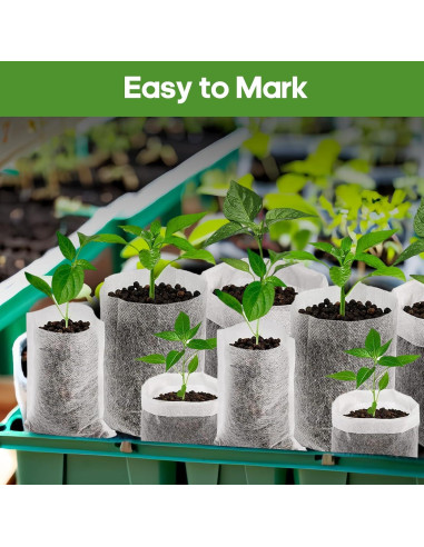 Bolsas de Crecimiento Biodegradables DFKPVBHB 200pcs 14x16cm