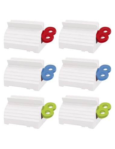 6 Exprimidores de Pasta de Dientes TFJAYTOO - Soporte Clip