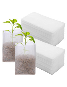 100 Bolsas de Crecimiento Aeaocvo para Plántulas 6x7x12cm