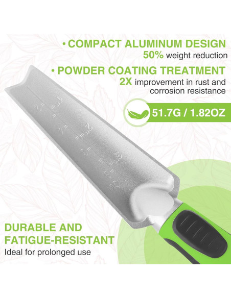 Juego de Herramientas de Jardín WORKPRO 5 Piezas Aluminio Verde