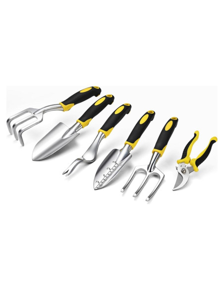 Juego de Herramientas de Jardín LIYOU 6 Piezas Aluminio Ergonómico Juego de Herramientas de Jardín LIYOU 6 Piezas Aluminio Ergonómico