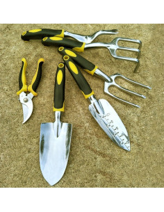 Juego de Herramientas de Jardín LIYOU 6 Piezas Aluminio Ergonómico 2