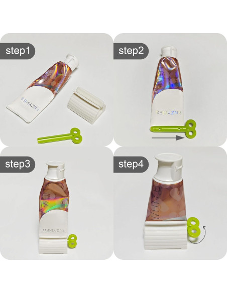 6 Exprimidores de Pasta de Dientes TFJAYTOO - Soporte Clip