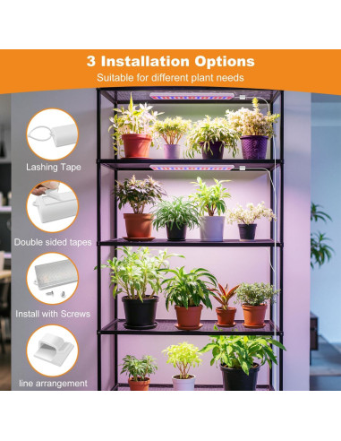 Luces de Crecimiento LED Eurbolan 40W 420 LEDs Espectro Completo