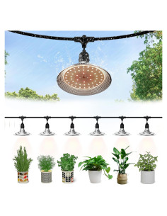 Luces de Cultivo LED a Prueba de Agua Danshinro 6 Luces 6.5m