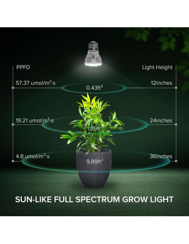 Bombillas LED de Crecimiento SGLEDs A15 7W Espectro Completo 3P