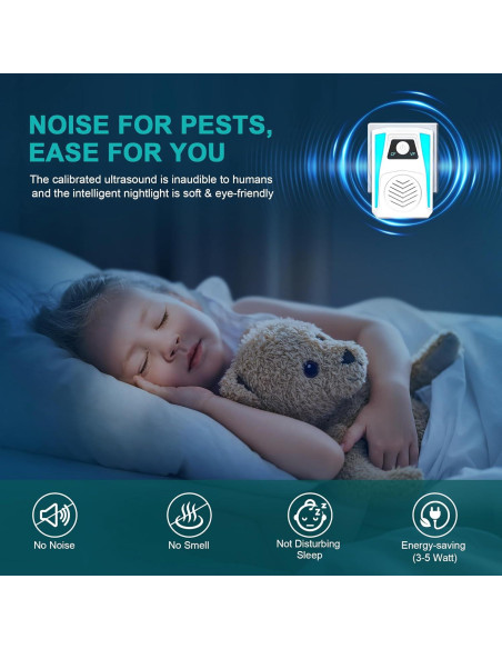 Repelente Electrónico de Insectos SUCGLES HK-336 6 Piezas