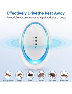 Repelente Ultrasónico de Plagas WAYSLA - 6 Paquetes Ecológicos 2