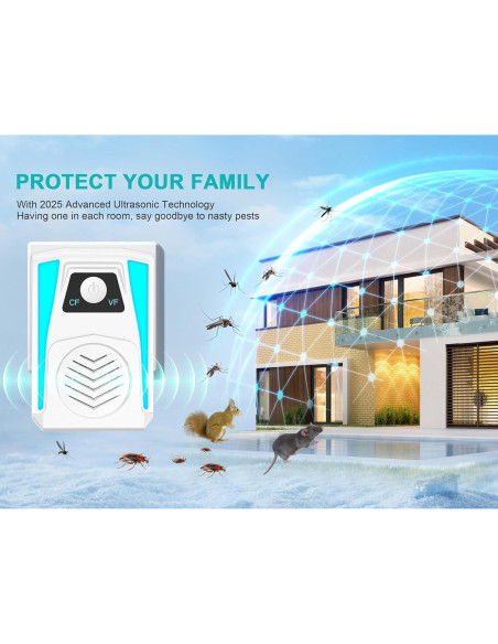 Repelente Electrónico de Insectos SUCGLES HK-336 6 Piezas