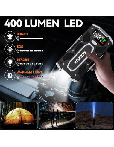 Arrancador de Batería ACEZUK M02-V01 8000A Portátil