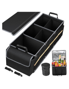 Organizador de Maletero Plegable Wenmenfar con Cooler 30kg Negro