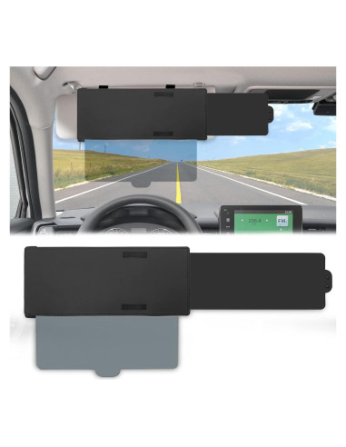 Extensor de Visera Solar Stymart Negro Antirreflejo para Coche