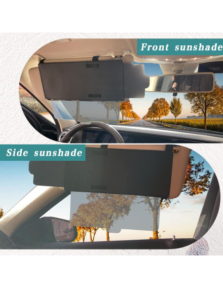 Extensor de Visera Solar Stymart Negro Antirreflejo para Coche