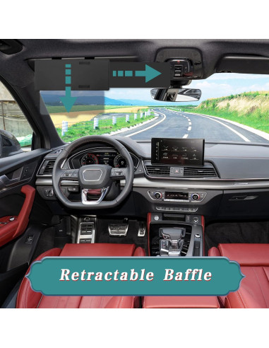 Extensor de Visera Solar Stymart Negro Antirreflejo para Coche