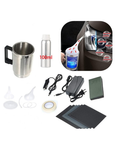 Kit de Restauración de Faros Ghguole con 100 ml de Líquido