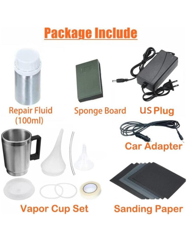 Kit de Restauración de Faros Ghguole con 100 ml de Líquido