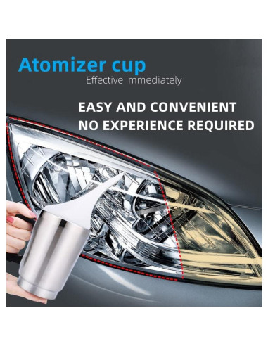 Kit de Restauración de Faros Ghguole con 100 ml de Líquido