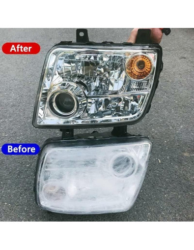 Kit de Restauración de Faros Ghguole con 100 ml de Líquido