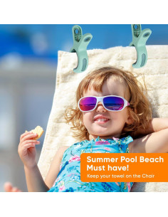 Pinzas para Toallas de Playa Zacool - 8 Piezas, Alta Resistencia 2