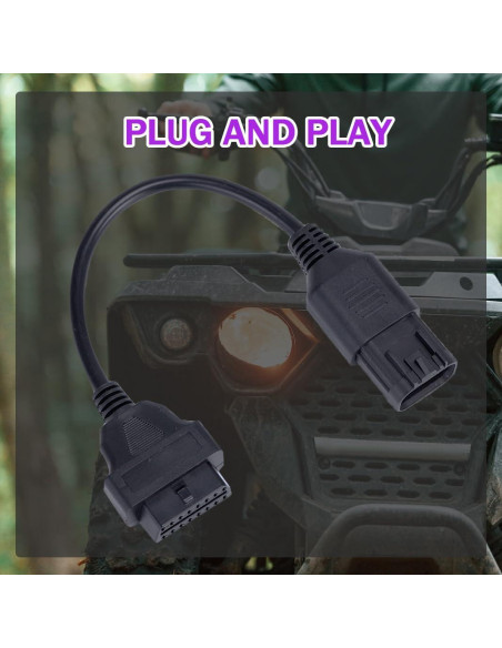 Cable Adaptador OBD2 16 Pines a 8 Pines para Polaris
