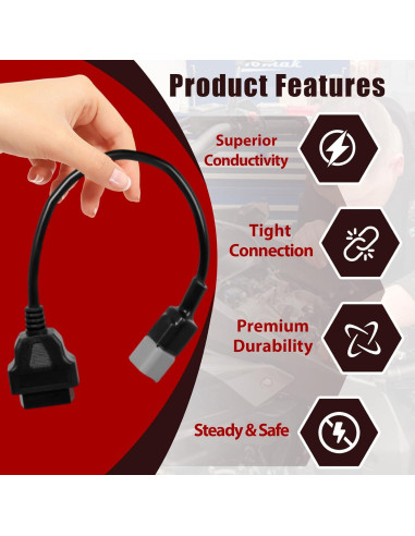 Adaptador OBD2 6pin a 16pin StreytoTek para Bombardier