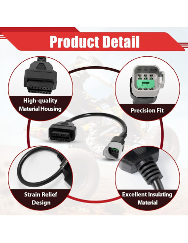 Adaptador OBD2 6pin a 16pin StreytoTek para Bombardier