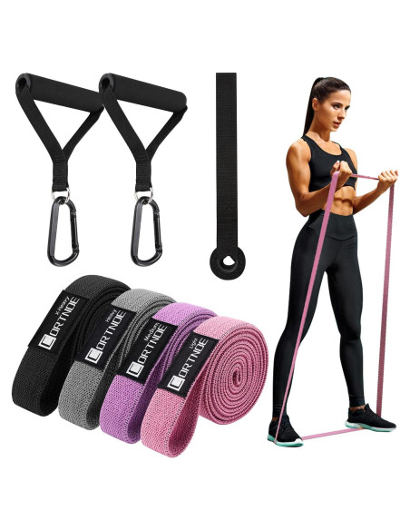 Conjunto de 10 Bandas de Resistencia CORTNOE con Mangos