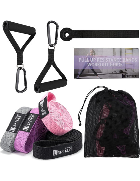 Conjunto de 10 Bandas de Resistencia CORTNOE con Mangos