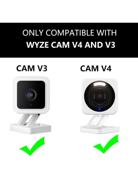 Soporte de Ventana Angulada Teccle para Wyze Cam V4 - Negro