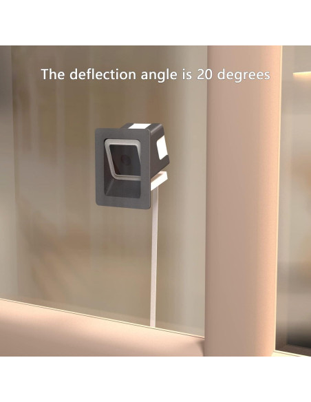 Soporte de Ventana Angulada Teccle para Wyze Cam V4 - Negro