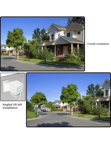 Soporte de Ventana Angulada Teccle para Wyze Cam V4 - Negro