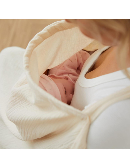 Funda de Lactancia PPOGOO 100% Algodón Muselina Beige