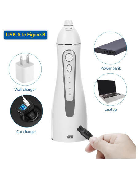 Cargador USB Cabor para Irrigadores Bucales - Carga Rápida