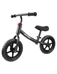 Bicicleta de Equilibrio Elantrip 12" Negra para Niños 1-3 Años