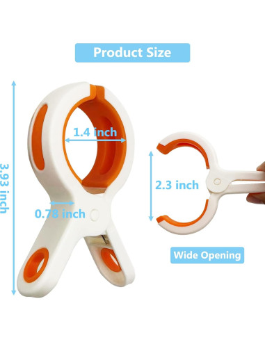 Clips para Toallas de Playa Sylroal - Paquete de 8 Unidades