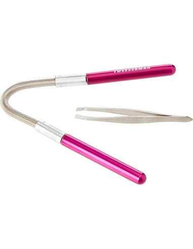 Removedor de Vello Facial Tweezerman con Tweezerette Rosa