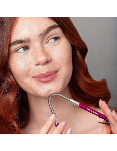 Removedor de Vello Facial Tweezerman con Tweezerette Rosa