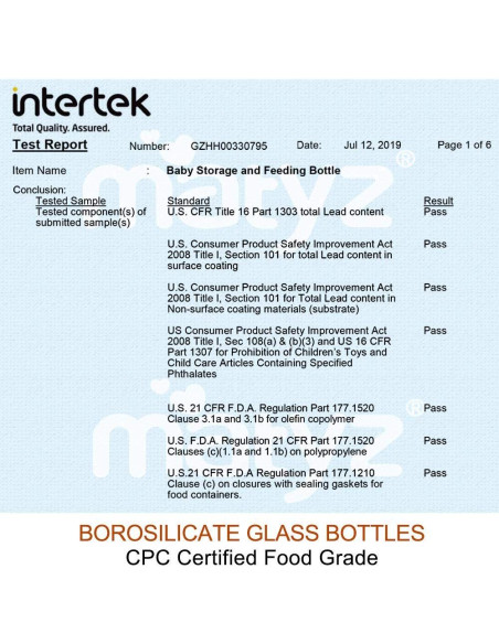 Botellas de Almacenamiento de Leche Materna Matyz 6 oz - Paquete de 4 Botellas de Almacenamiento de Leche Materna Matyz 6 oz - Paquete de 4