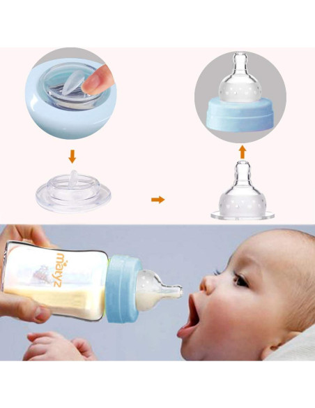 Botellas de Almacenamiento de Leche Materna Matyz 6 oz - Paquete de 4 Botellas de Almacenamiento de Leche Materna Matyz 6 oz - Paquete de 4