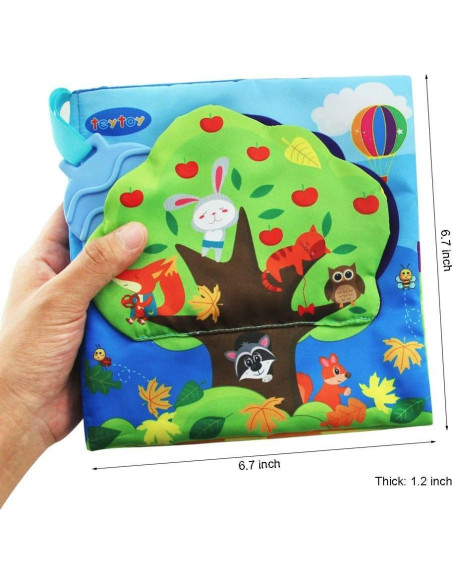 Libro Suave para Bebés 3D Toytoy - Actividades Educativas