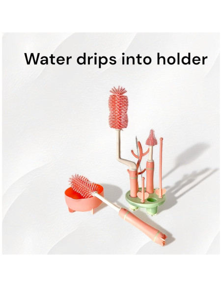 Juego de cepillos de silicona Genérico para biberones 4 piezas