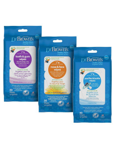 Toallitas Dr. Brown para Bebés - Paquete Variado de 3