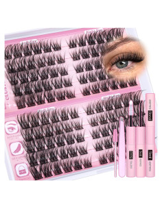 Kit de Extensiones de Pestañas Wispy Eefofnn 120pcs 11-16mm