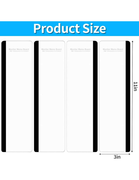 Tablero de Memoria para Monitor WINKIO 30x8 cm Acrílico 4PCS