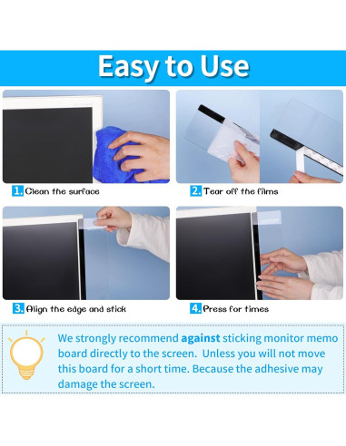 Tablero de Memoria para Monitor WINKIO 30x8 cm Acrílico 4PCS