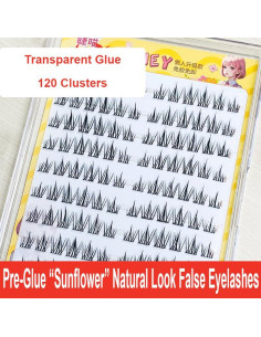 Pestañas Autoadhesivas LASGOOS 120 Grupos Naturales Sin Pegamento 2