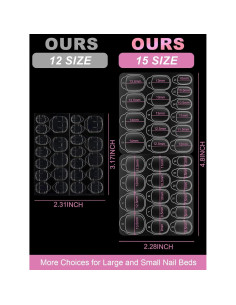 900 Pestañas Adhesivas para Uñas EBANKU Ultra Finas 0.3mm 2