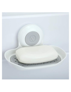 Soporte de Jabón SlipX Solutions con Ventosa Blanco 1 Pz