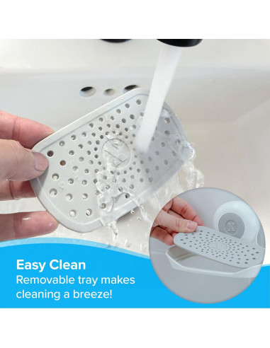 Soporte de Jabón SlipX Solutions con Ventosa Blanco 1 Pz